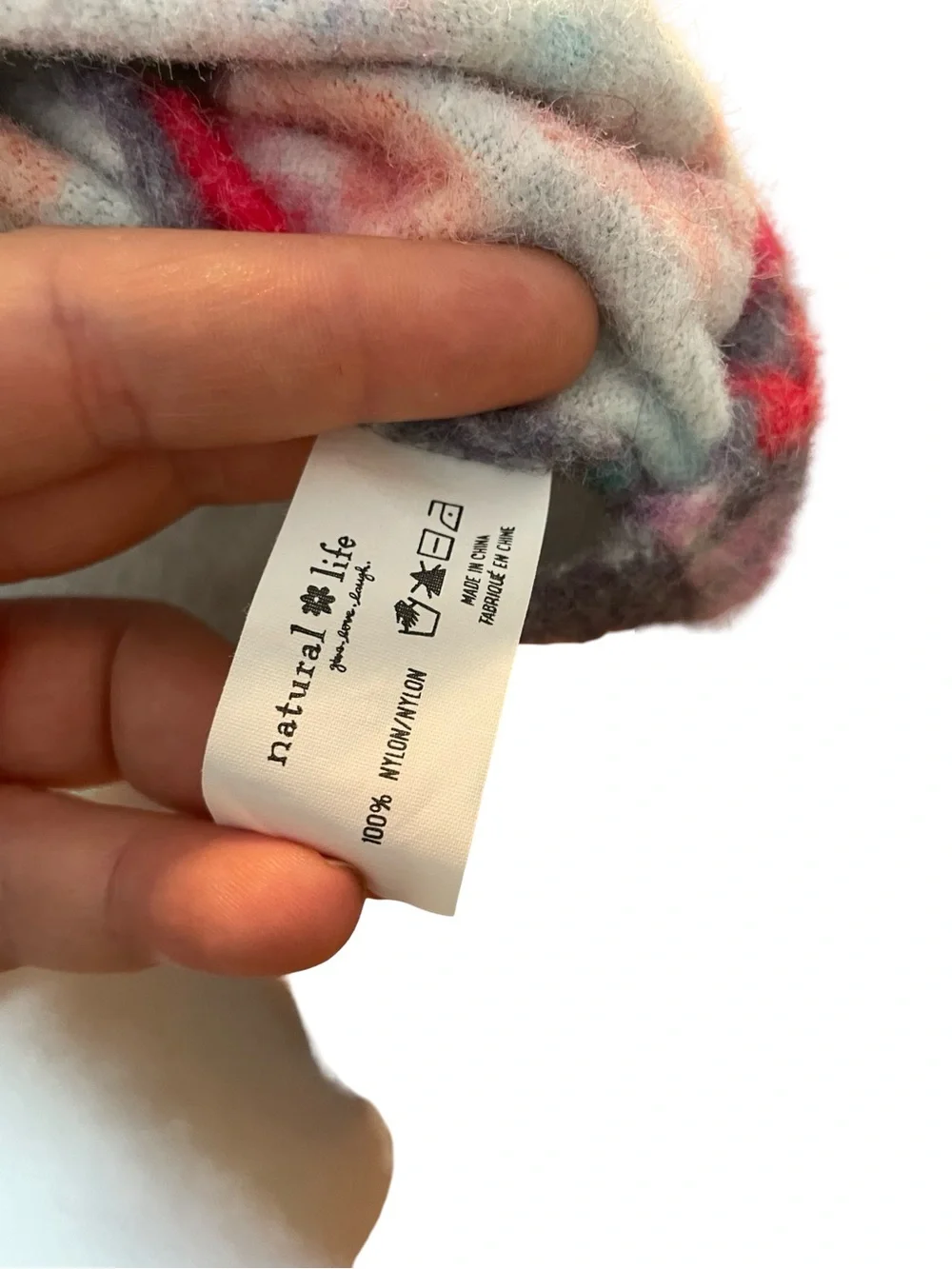 NATURAL LIFE FUZZY FLORAL MOCK NECK SWEATER L/XL - Picture 11 of 13
